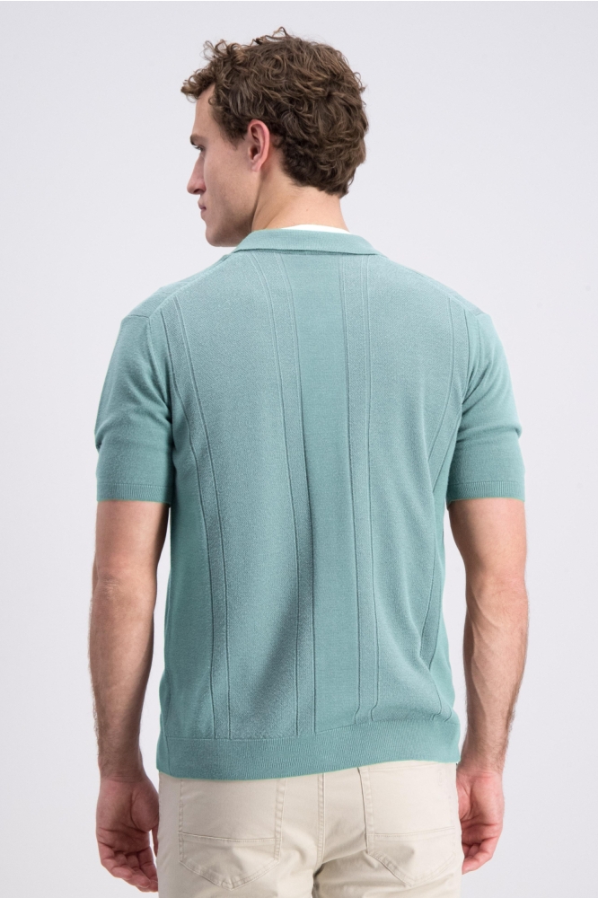 Gabbiano groene heren overhemd | Model achteraanzicht