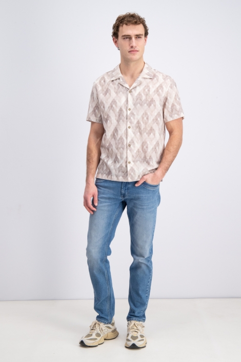 Gabbiano ecru heren overhemd | Model