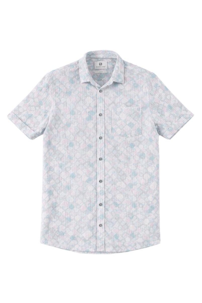 Gabbiano ecru heren overhemd | Vooraanzicht