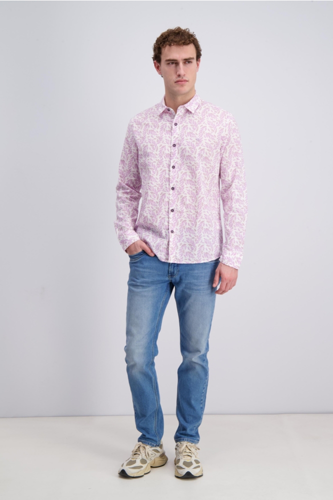 Gabbiano paarse heren overhemd | Model