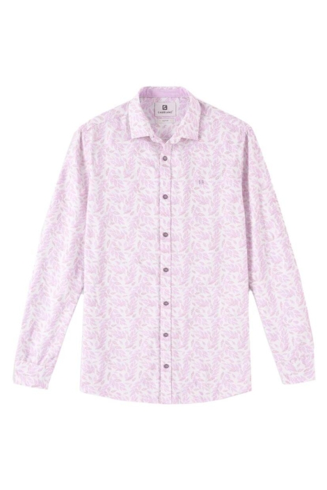 Gabbiano paarse heren overhemd | Vooraanzicht