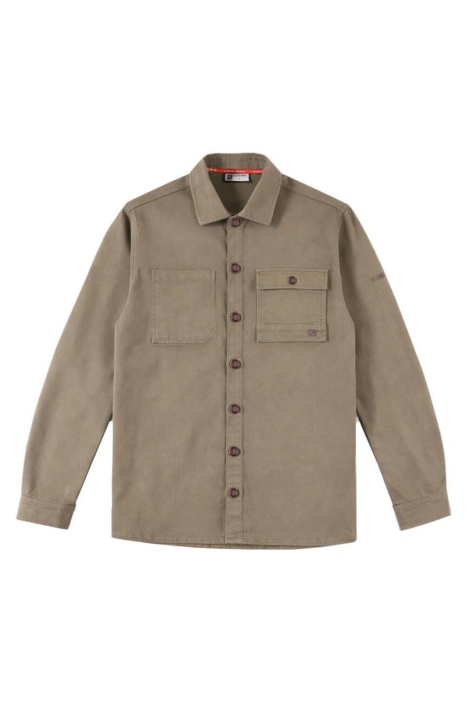 Gabbiano bruine heren overhemd | Vooraanzicht