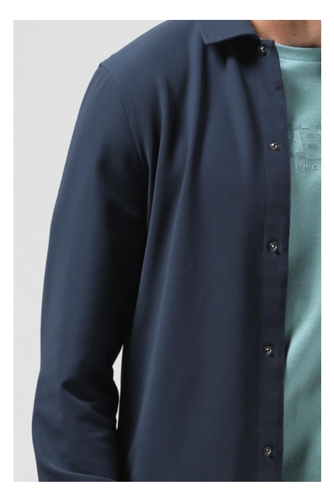 Gabbiano blauwe heren overhemd | Close up