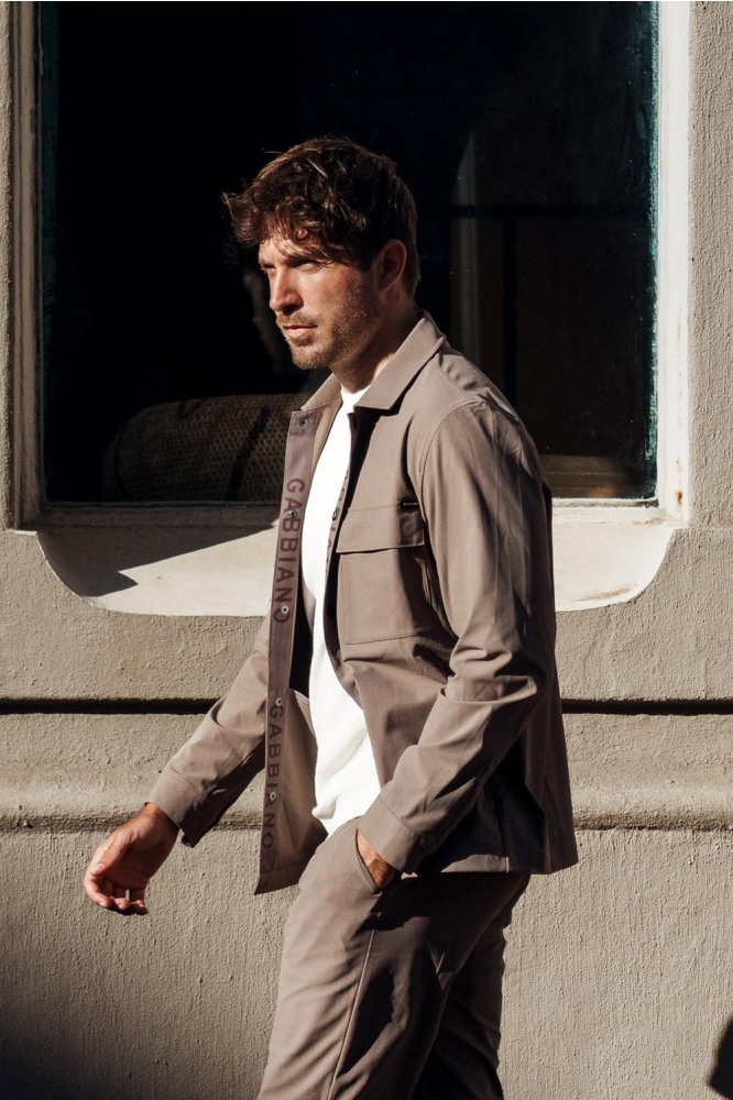 Gabbiano bruine heren overhemd | Sfeerbeeld, In situatie