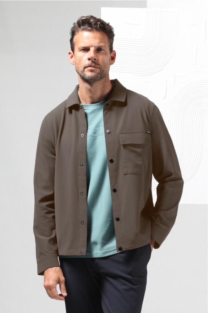 Gabbiano bruine heren overhemd |