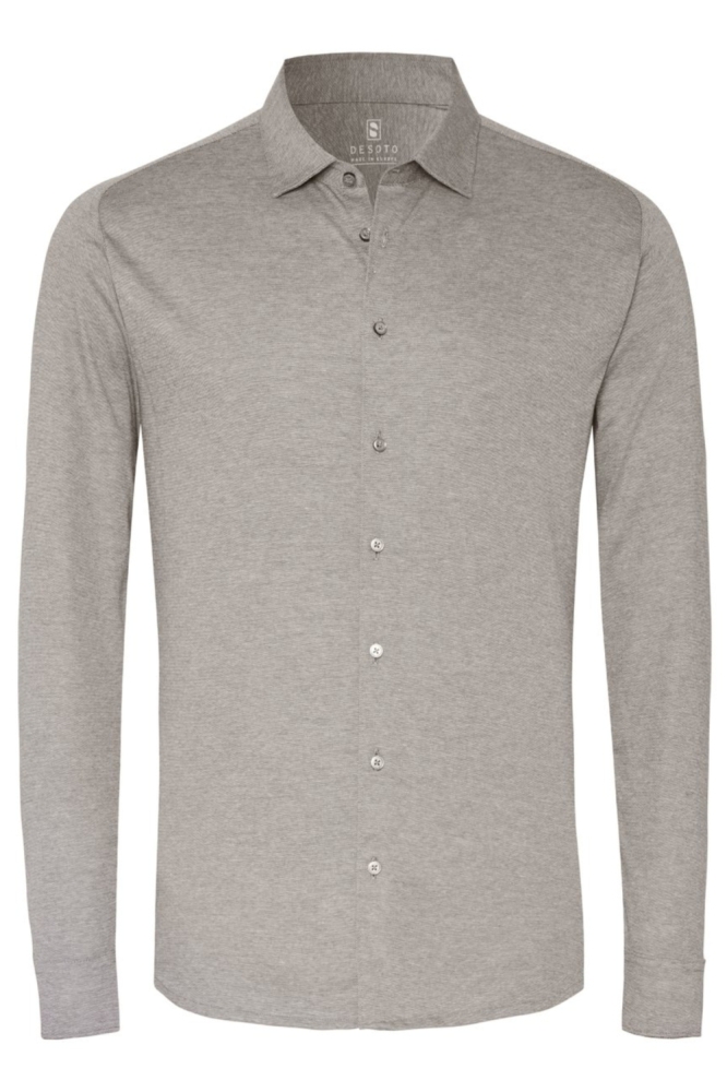 Desoto grijze heren overhemd | Vooraanzicht