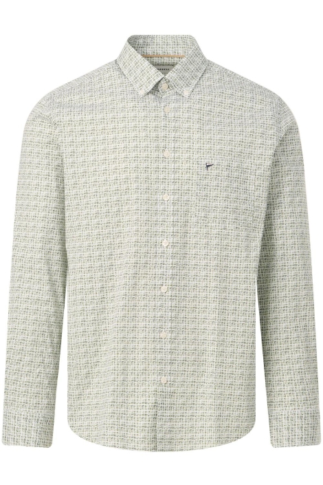 Campbell groene heren overhemd | Vooraanzicht