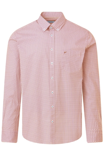 Campbell Overhemd CASUAL SHIRT LS RANGER 103337 6821 WILD GINGER DARK RED