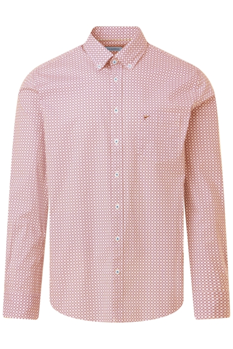 Campbell rode heren overhemd | Vooraanzicht