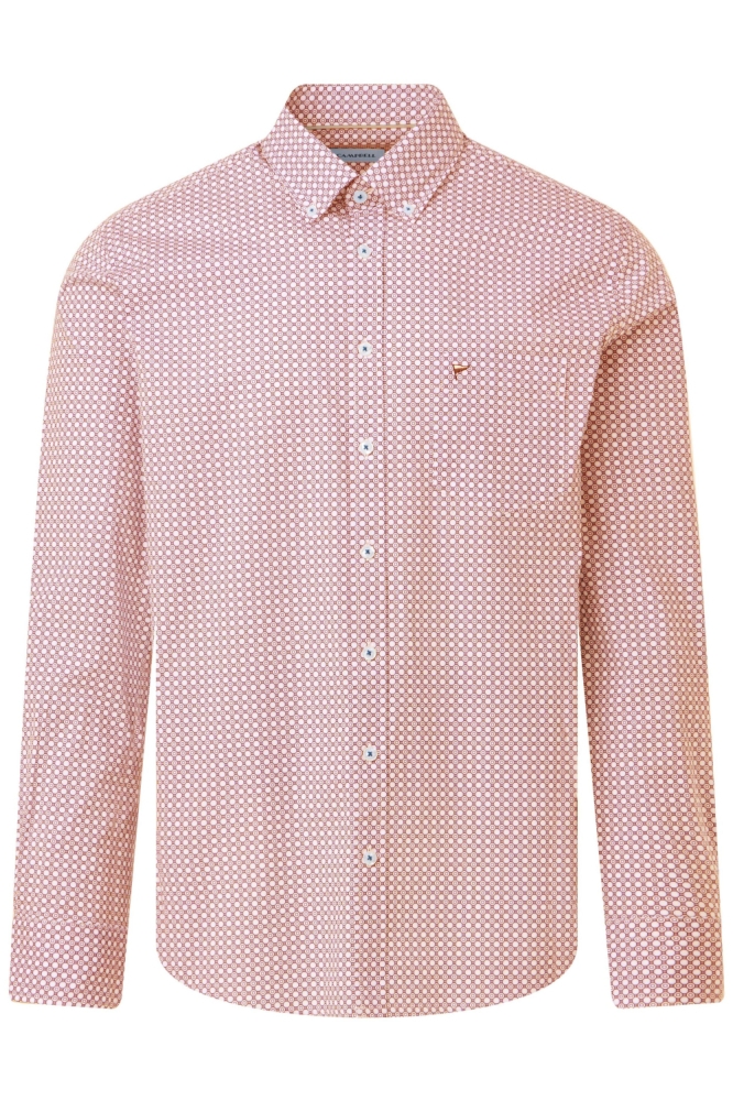 Campbell rode heren overhemd | Vooraanzicht