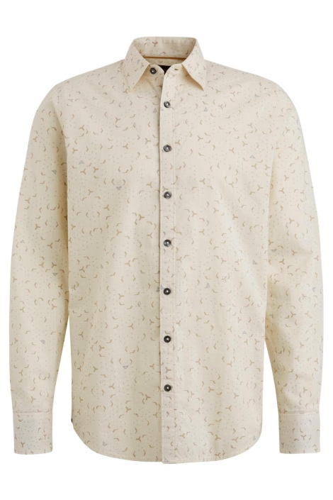 PME legend beige heren overhemd | Vooraanzicht