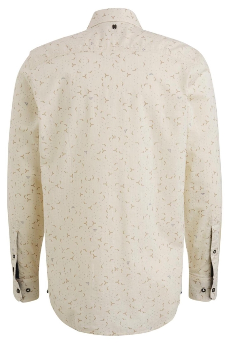 PME legend beige heren overhemd | Achteraanzicht