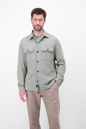 Lerros hemd 1/1 arm Grijs