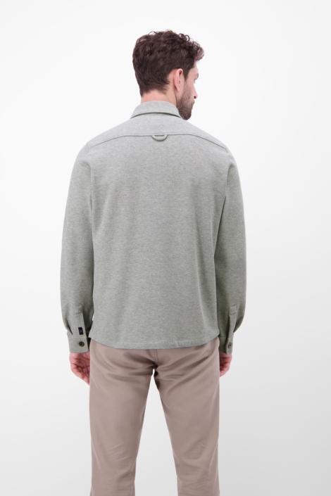 Lerros grijze heren overhemd | Model achteraanzicht