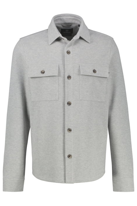 Lerros grijze heren overhemd | Vooraanzicht
