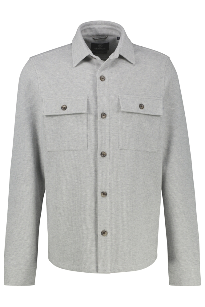 Lerros grijze heren overhemd | Vooraanzicht