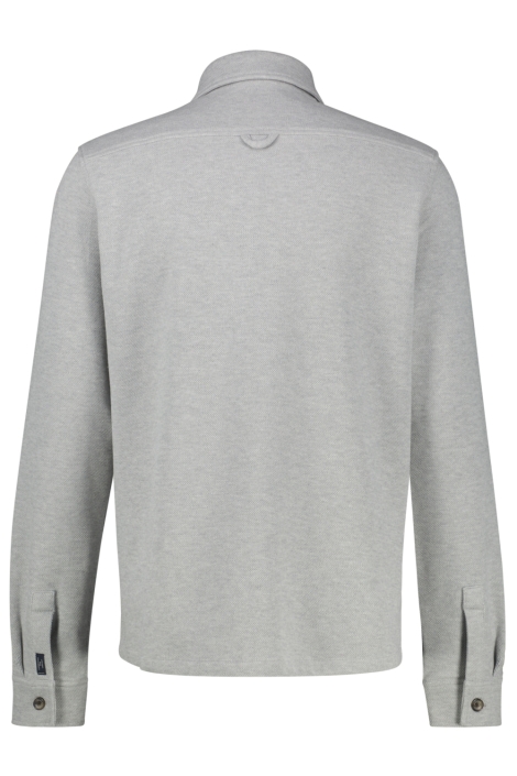 Lerros grijze heren overhemd | Achteraanzicht