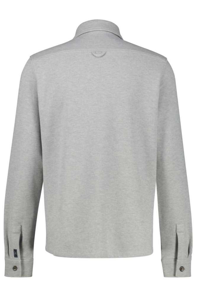 Lerros grijze heren overhemd | Achteraanzicht