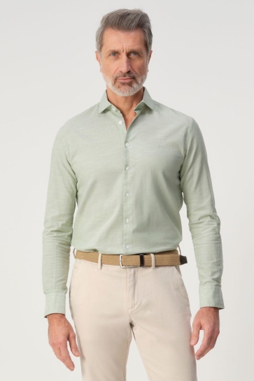 Campbell campbell - casual shirt ls colby Groen