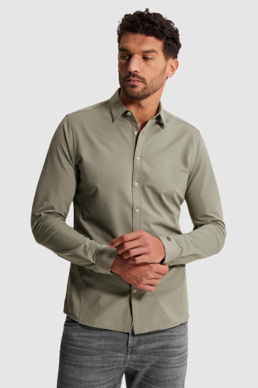 Cast Iron Overhemd OVERHEMD VAN TWILL JERSEY CSI2602200 6478