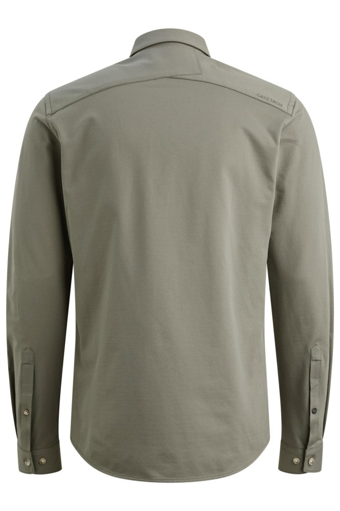 Cast Iron groene heren overhemd | Achteraanzicht