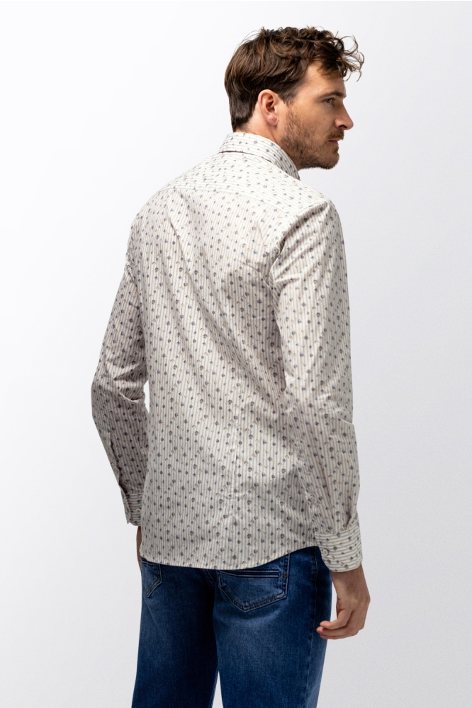 State of Art witte heren overhemd | Model achteraanzicht