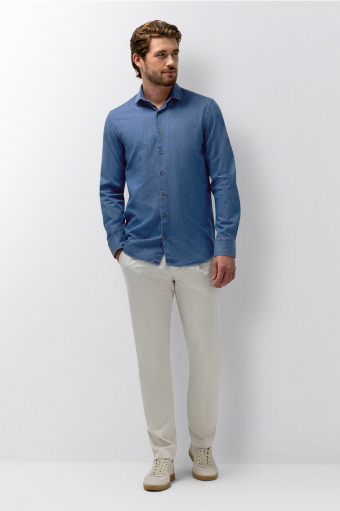 State of Art blauwe heren overhemd | Model