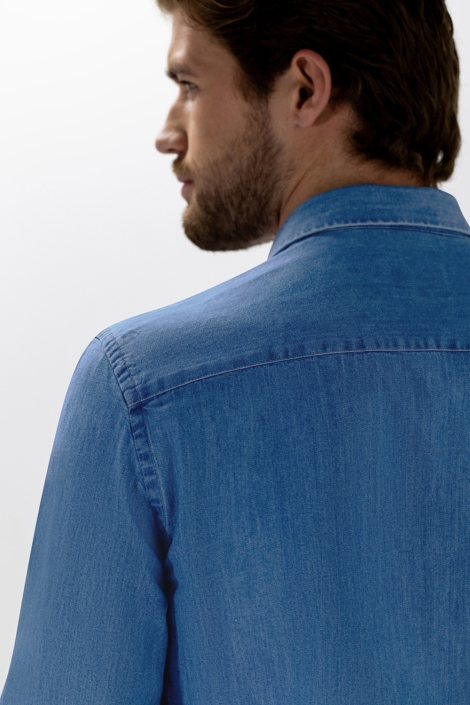 State of Art blauwe heren overhemd | Kleurstaal