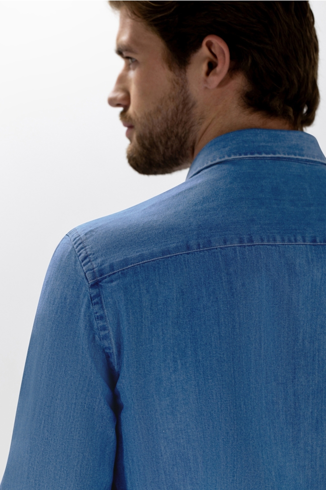 State of Art blauwe heren overhemd | Kleurstaal