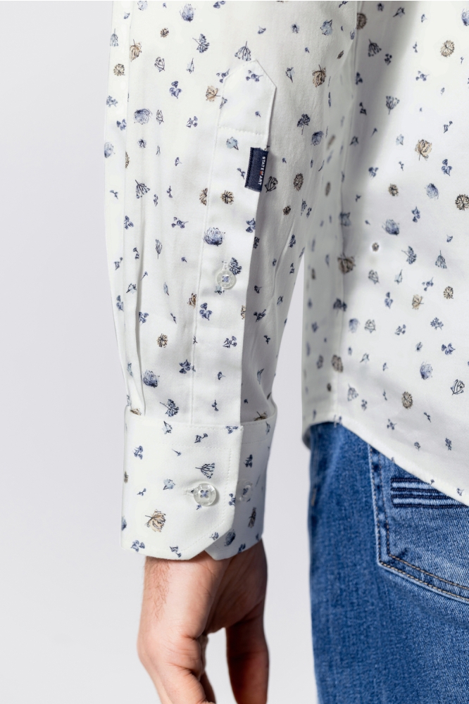 State of Art blauwe heren overhemd | Close up