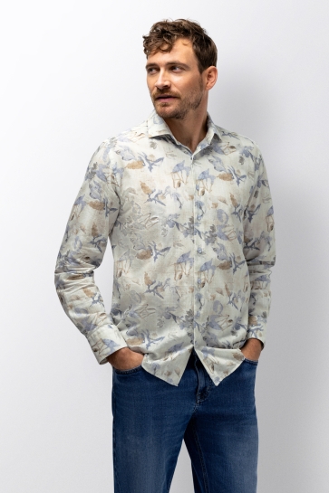 State of Art Overhemd OVERHEMD MET BOTANISCHE AQUARELPRINT 21416184 1453