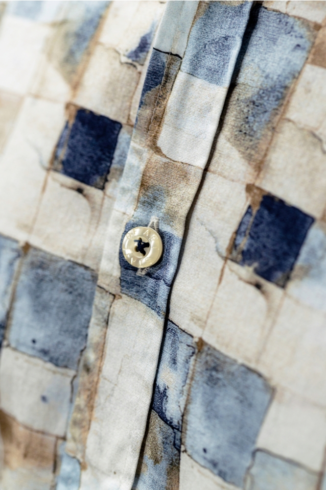 State of Art blauwe heren overhemd | Close up