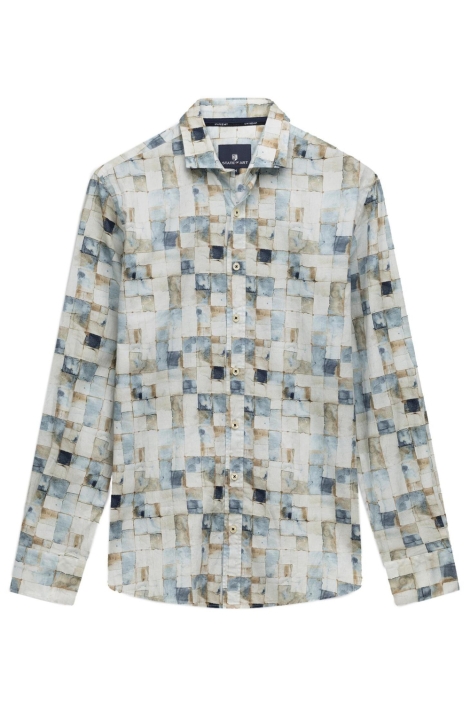 State of Art blauwe heren overhemd | Vooraanzicht