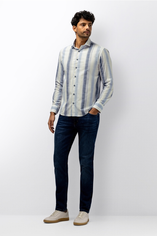 State of Art blauwe heren overhemd | Model