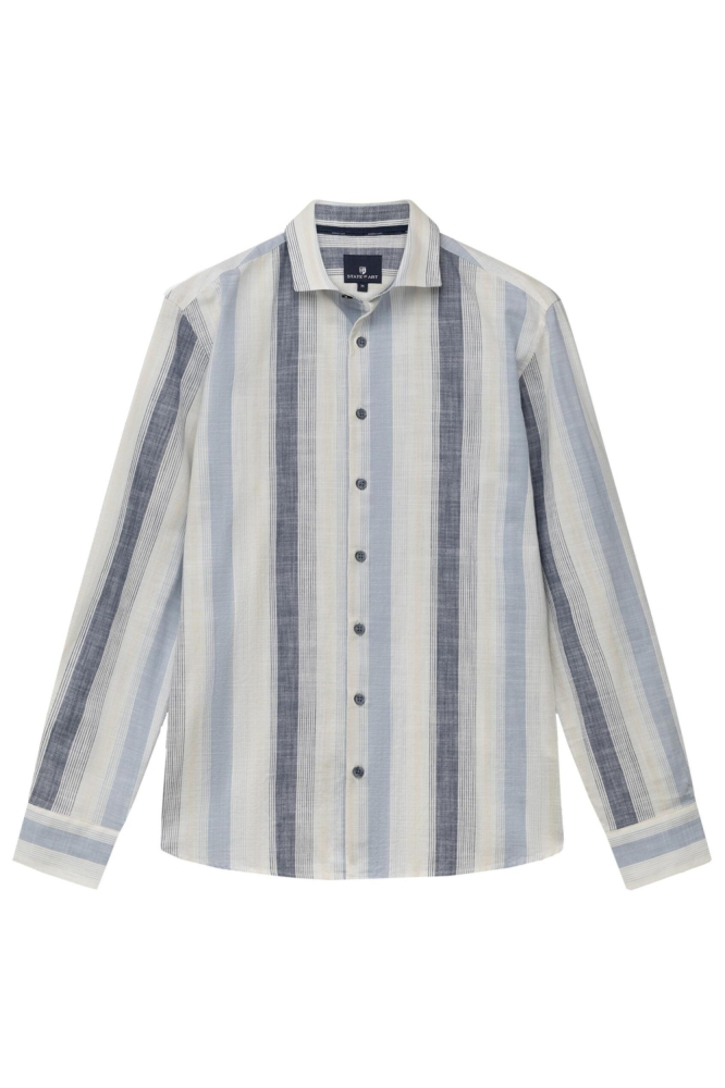 State of Art blauwe heren overhemd | Vooraanzicht