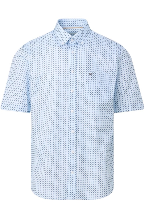 Campbell blauwe heren overhemd | Vooraanzicht