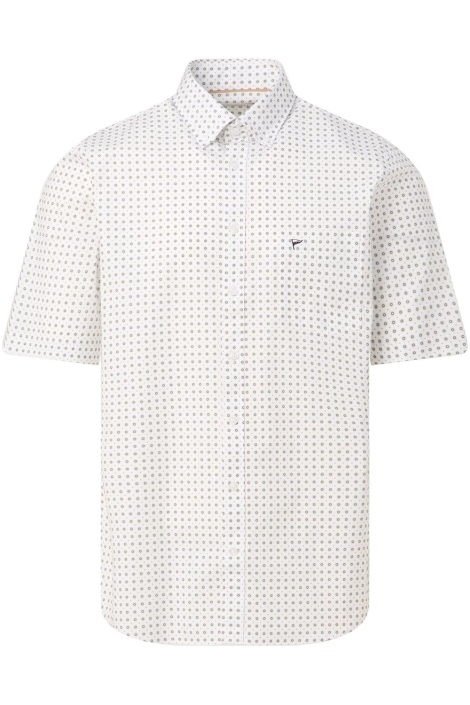 Campbell witte heren overhemd | Vooraanzicht