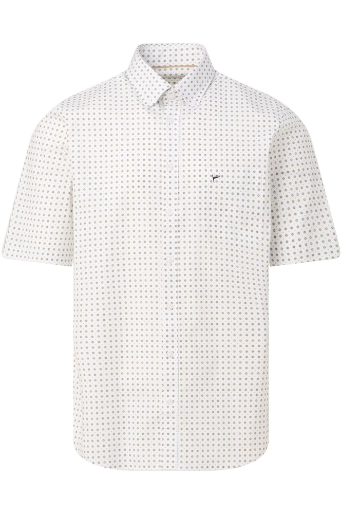 Campbell witte heren overhemd | Vooraanzicht