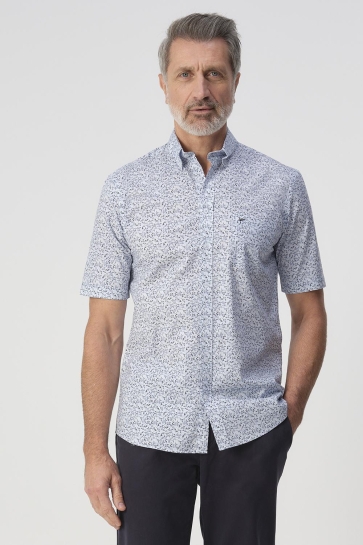 Campbell Overhemd CASUAL SHIRT SS RANGER 103384 3251 CHAMBRAY BLUE