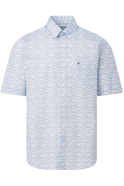 Campbell blauwe heren overhemd | Vooraanzicht