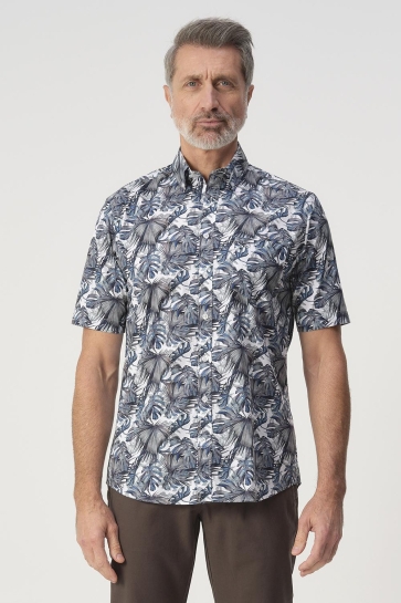 Campbell Overhemd CASUAL SHIRT SS RANGER 103388 3651 TRUE NAVY