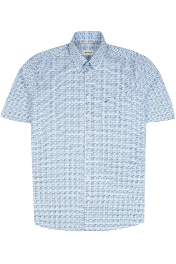 Campbell Overhemd CASUAL SHIRT SS RANGER 106494 3251 CHAMBRAY BLUE