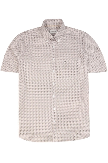 Campbell Overhemd CASUAL SHIRT SS RANGER 106494 8481 OTTER BROWN