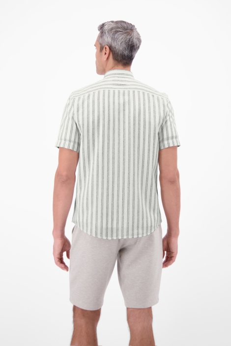 Lerros witte heren overhemd | Model achteraanzicht