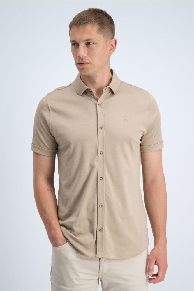 Gabbiano camel heren overhemd | Model vooraanzicht