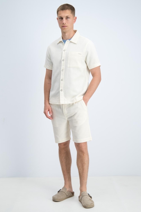 Gabbiano beige heren overhemd | Model