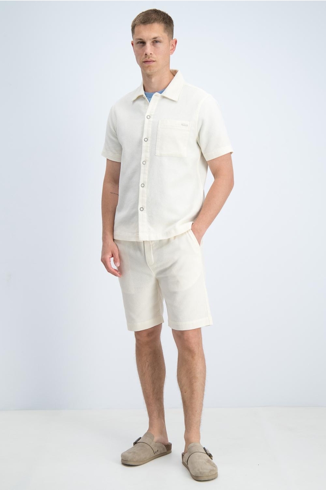Gabbiano beige heren overhemd | Model