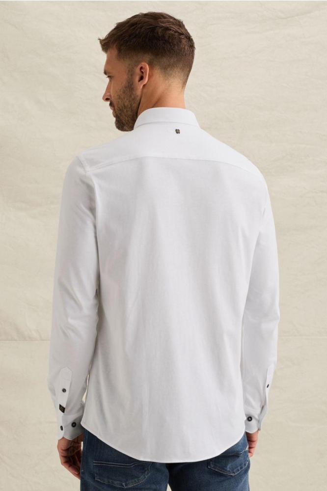 PME legend witte heren overhemd | Model achteraanzicht