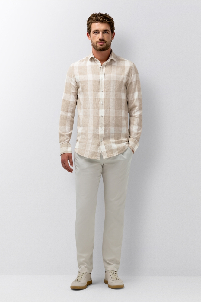 State of Art taupe heren overhemd | Model