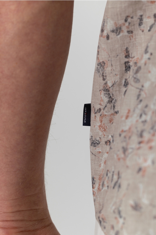 State of Art beige heren overhemd | Close up